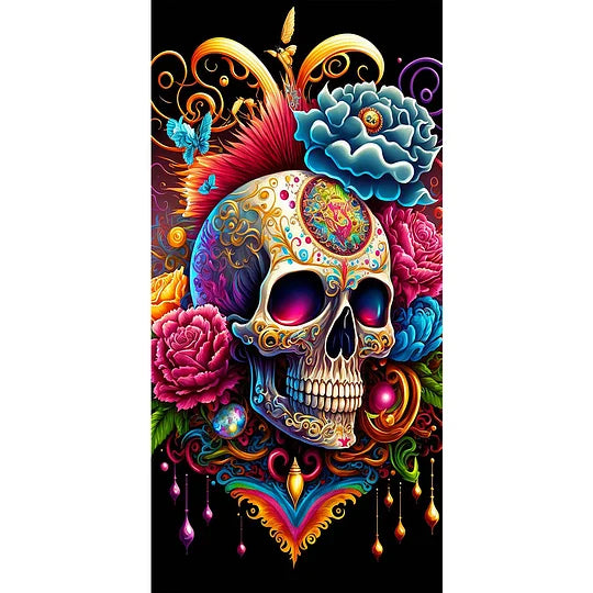 Skeleton 40*80cm full round drill diamond painting