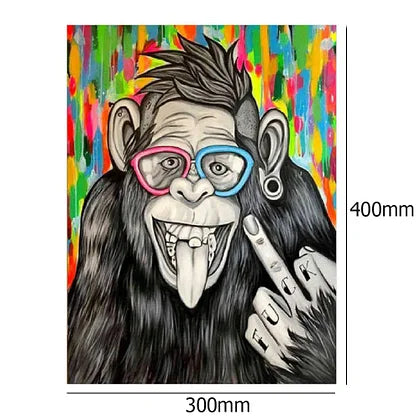 Chimpanzee 30*40cm full round drill diamond painting