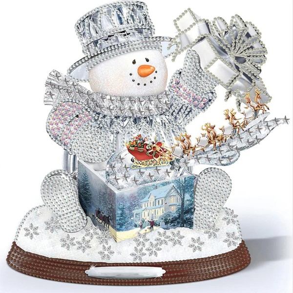 Christmas Snowman 30*30cm full round drill diamond painting