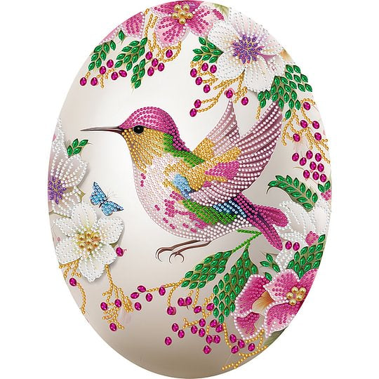 Easter Egg Hummingbird 30*40 special shaped drill diamond painting