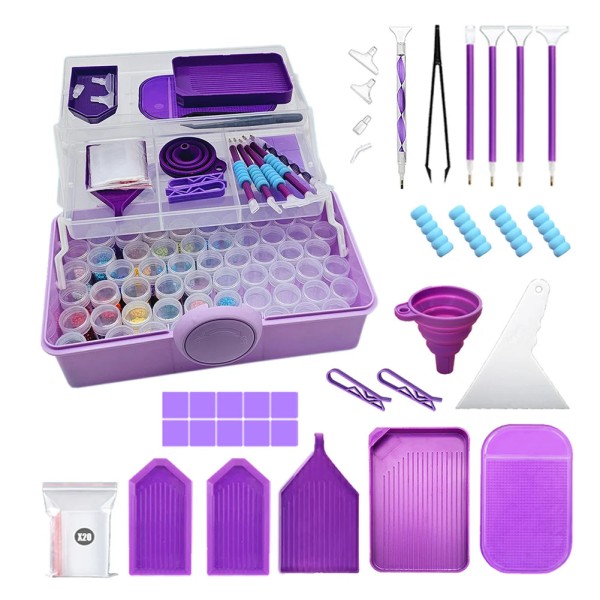 Clear Diamond Painting Accessory Box