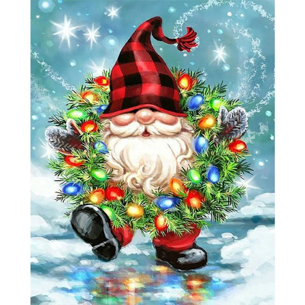 Christmas Gnome 40*50cm full square drill diamond painting