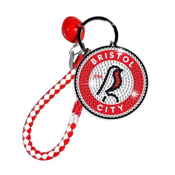 Double Sided Bristol City Football Diamond Painting Keychain