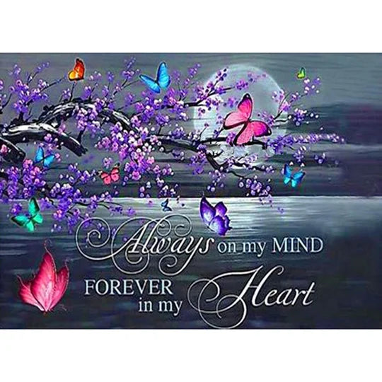 Butterfly Letter 50*40cm Full Square Diamond Painting