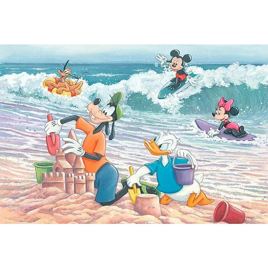 Surfing Mickey And Friends 60*40cm full round drill diamond painting