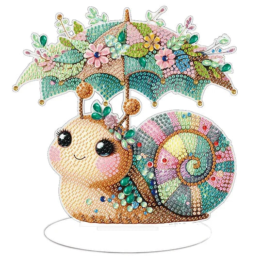 Single Sided Diamond Painting Snail