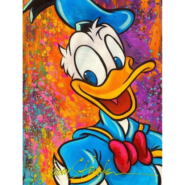 Donald Duck Cartoon 30*40cm full round drill diamond painting