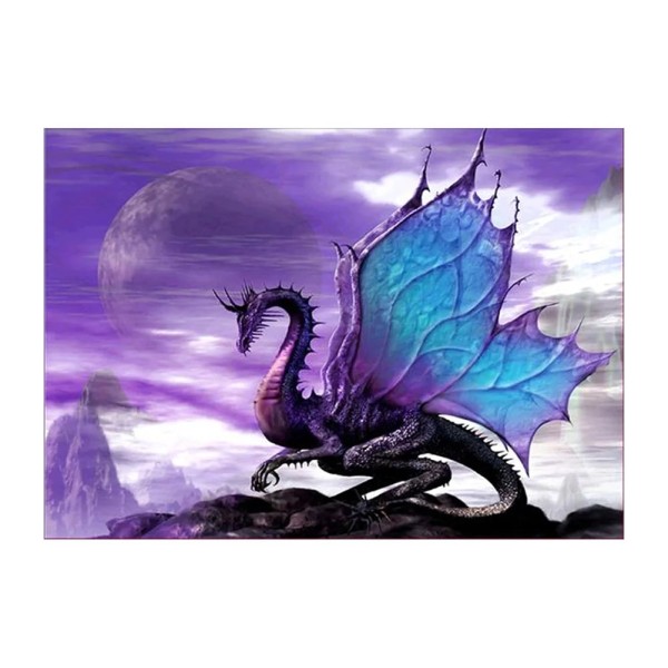 Dragon 30*40cm partial round drill diamond painting