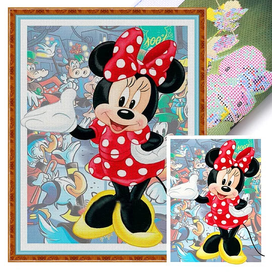 Minnie Full 11CT Pre-stamped 40*55cm Cross Stitch