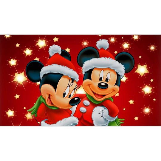 Mickey Mouse Christmas 30*40cm full round drill diamond painting