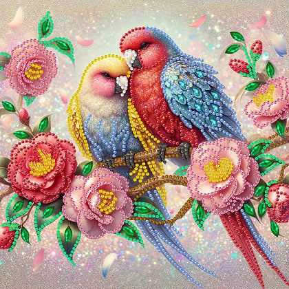 Birds on Branch 30*30cm special shaped drill diamond painting