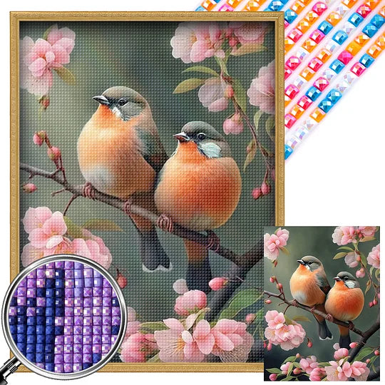 Full Square Drill Diamond Painting 30*40cm Bullfinch