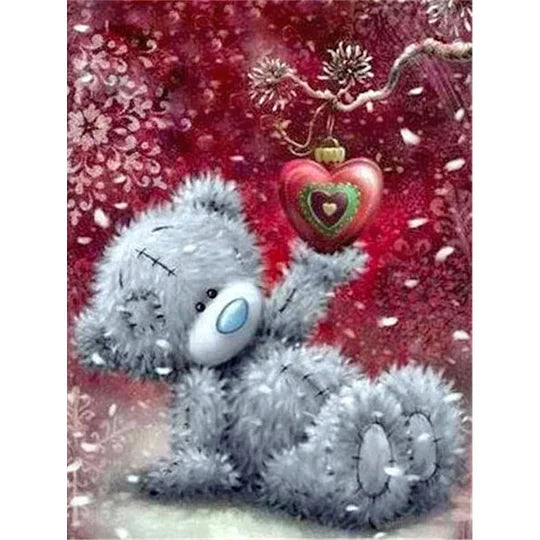 Love Bear 30*40cm (canvas) full round drill diamond painting