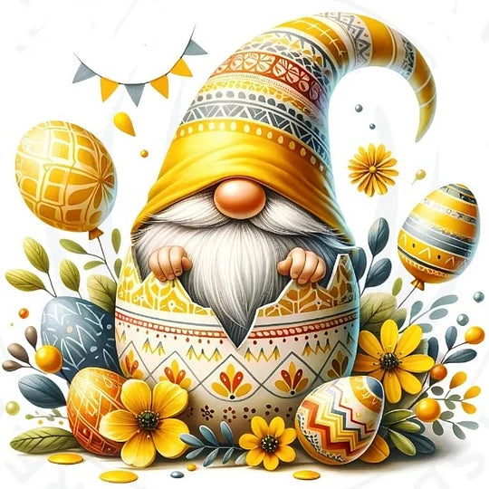 Easter Gnome 30*30cm full round drill diamond painting