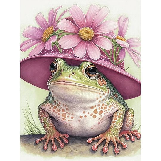 Frog 30*40cm full round drill diamond painting