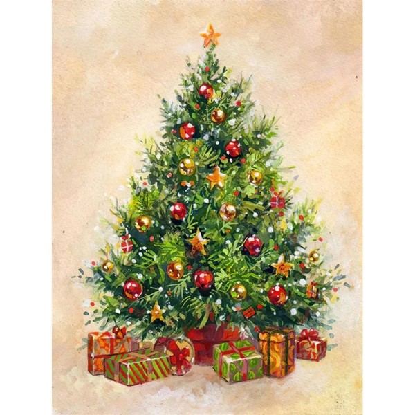 Christmas Tree 30*40cm full square drill diamond painting