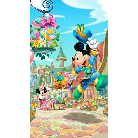 Mickey Mouse Shopping  45*80cm full round drill diamond painting