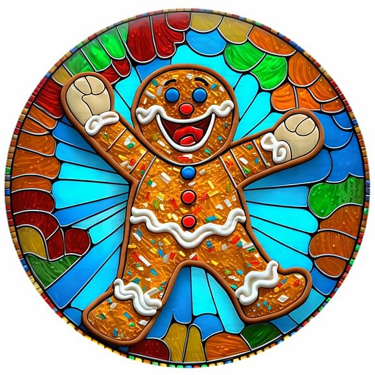 Gingerbread Man 30*30cm full round drill diamond painting