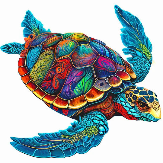 Colourful Sea Turtle 30*30cm full round drill diamond painting