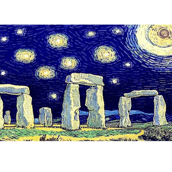 Full Round Drill Diamond Painting 50*40cm Stonehenge