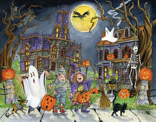 Halloween 40*50cm full round drill diamond painting