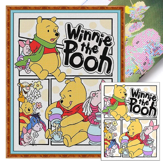 Winnie Full 11CT Pre-stamped 50*67cm Cross Stitch