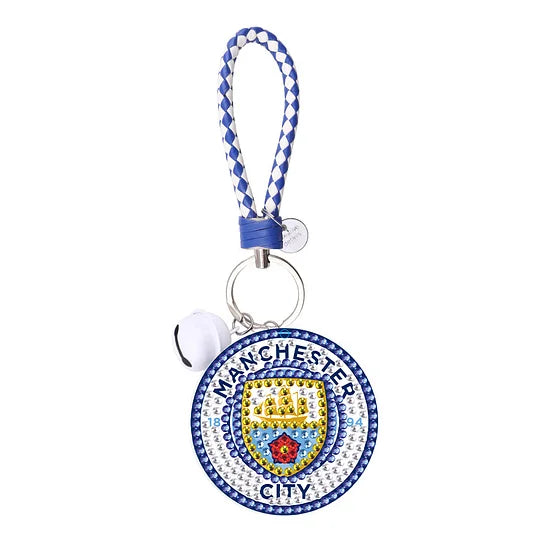 Diamond Painting Double Sided Keychain Manchester City Football Club