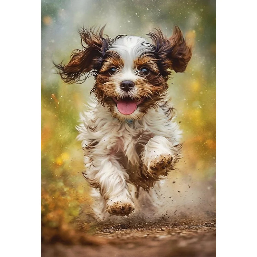 Puppy 50*70cm full square drill diamond painting