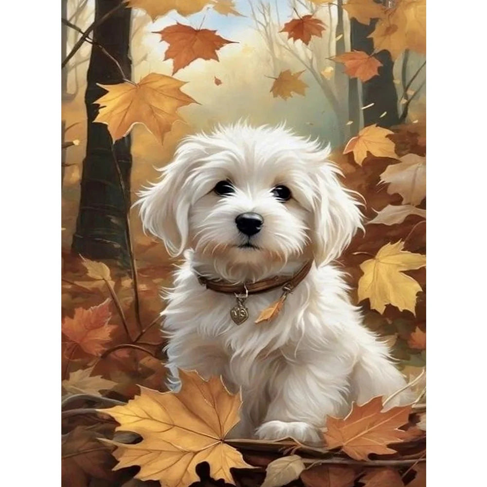 Woods Puppy 30*40cm full square drill diamond painting