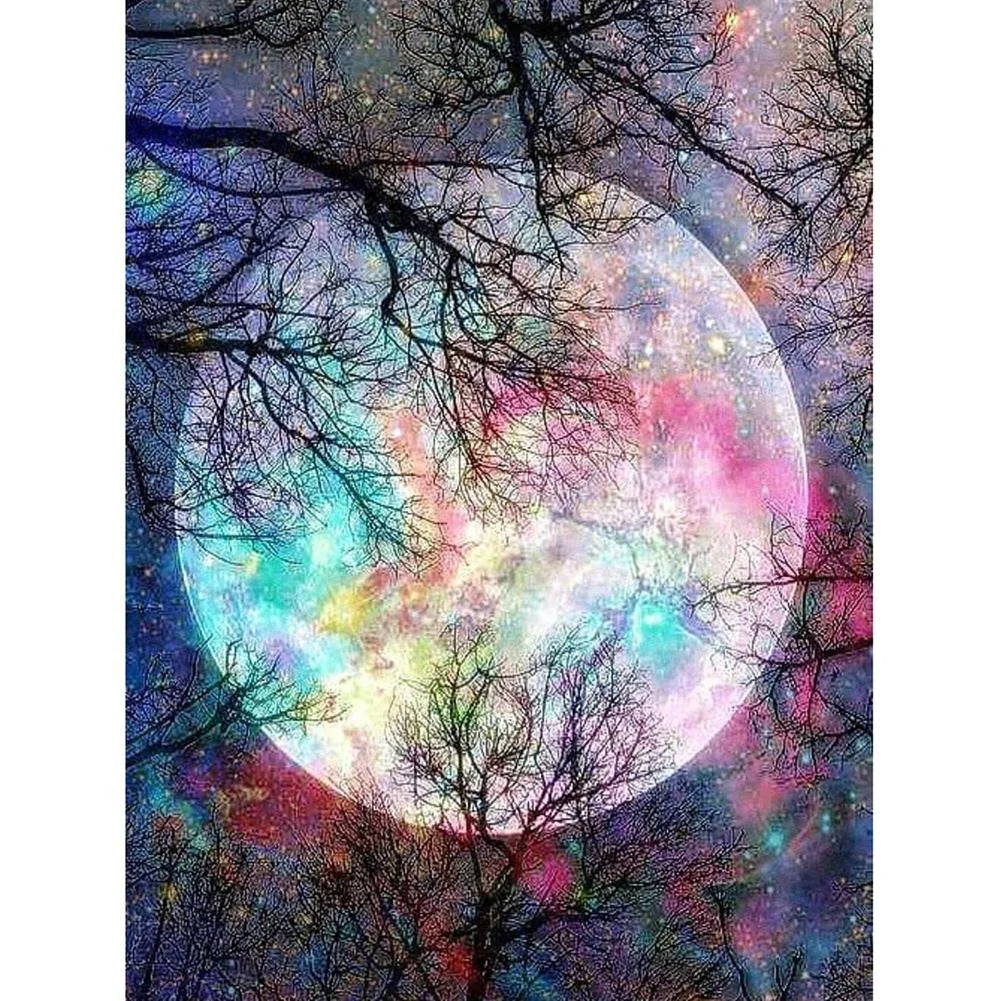 Moon Scenery 30*40cm full square drill diamond painting