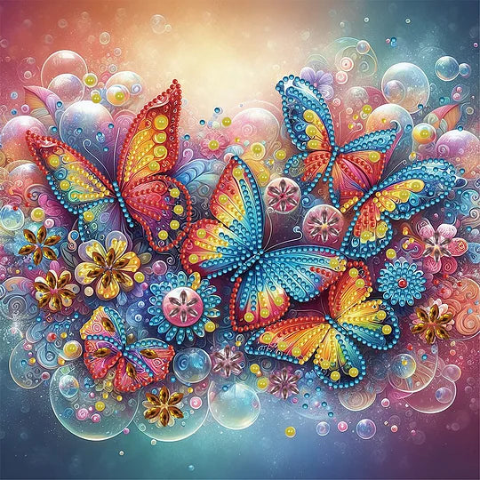 Butterfly 30*30cm special shaped drill diamond painting