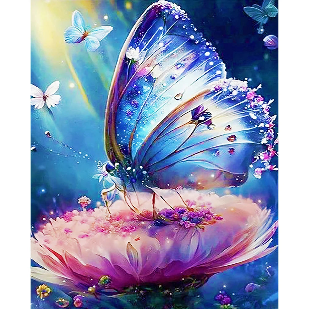 Fantasy Butterfly Full 11CT Pre-stamped 40*50cm cross stitch