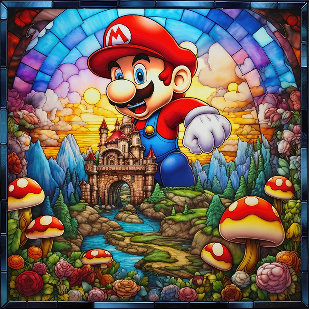 Mario Full 11CT Pre-stamped 50*50cm cross stitch