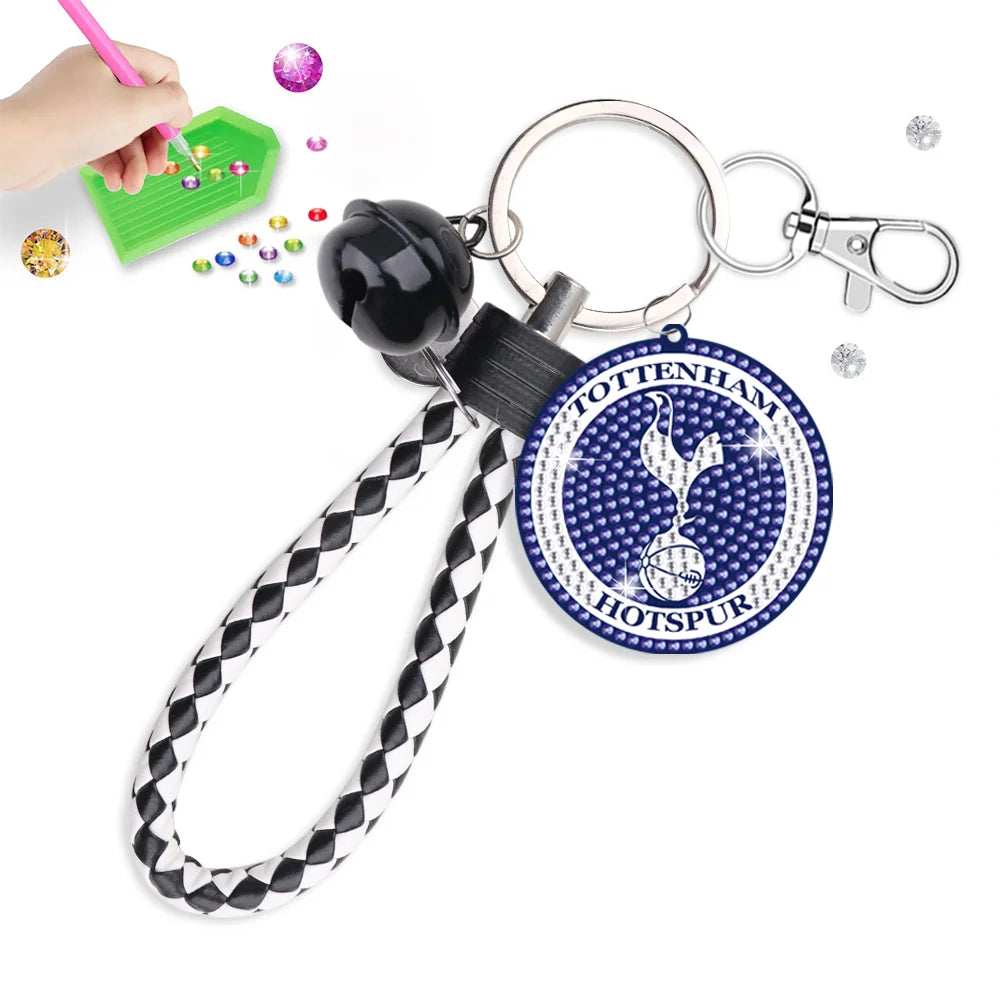 Double Sided Diamond Painting Keychain Tottenham Hotspur Football Club