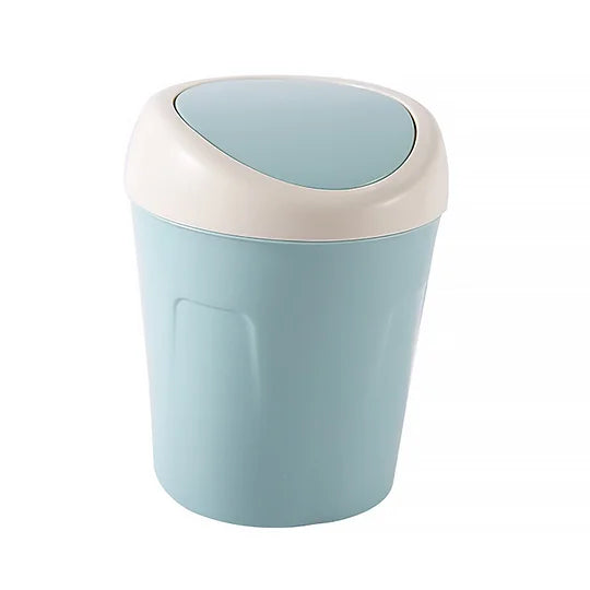 Desktop Mini Trash Can Swing Lid