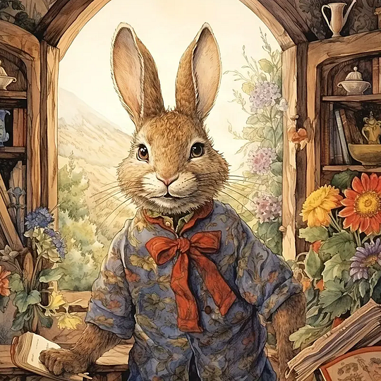 Peter Rabbit 50*50cm full round drill (40 colours) diamond painting