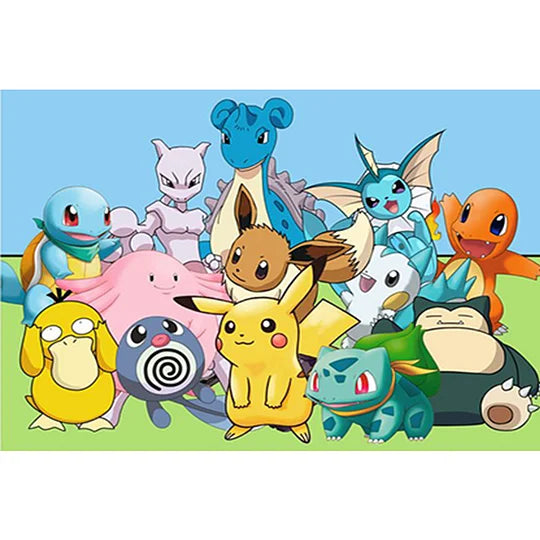 Pokmon 60*40cm full round drill diamond painting