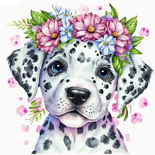 Dalmatians 30*30cm full round drill diamond painting