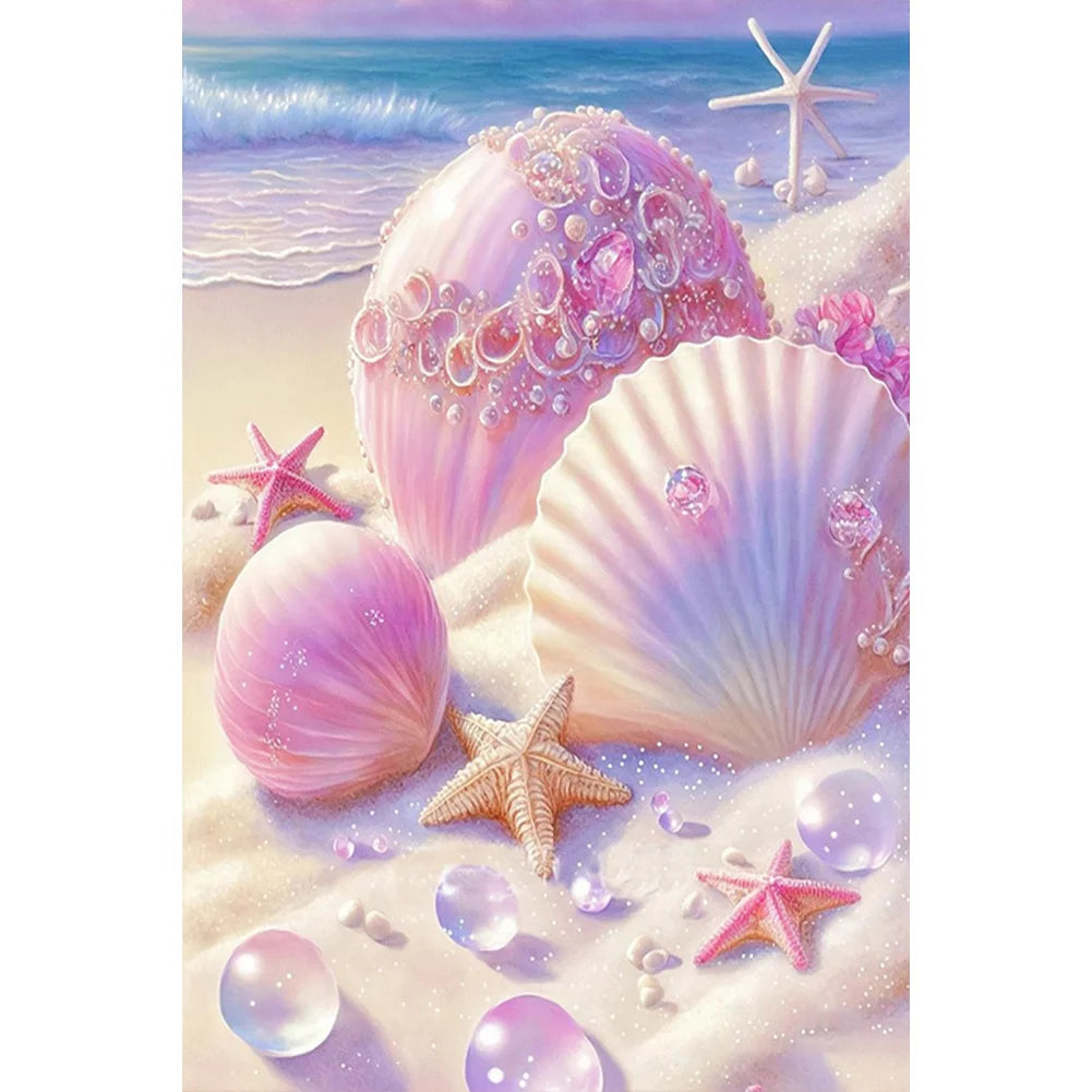 Beach shells 20*30cm full square drill diamond painting