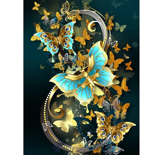 Butterflies 30*40cm full round diamond painting