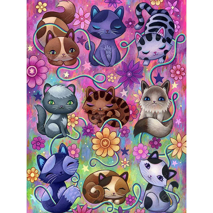 Cute Cat 30*40cm full square drill diamond painting