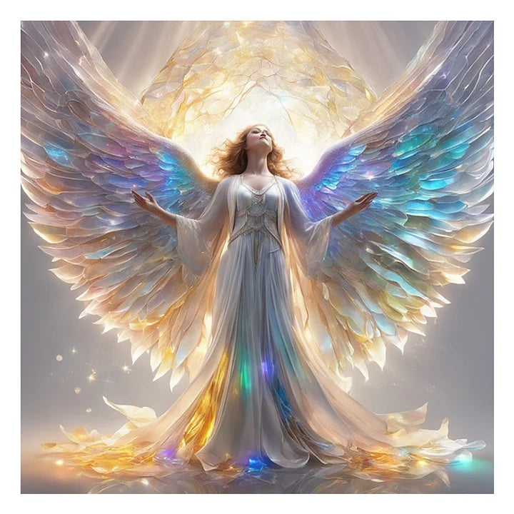 Wings Angel 40*40cm full round drill diamond painting