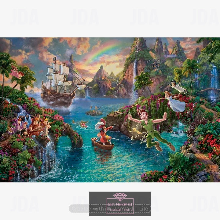 Disney Dreams Peter Pan 50*30cm full round drill diamond painting