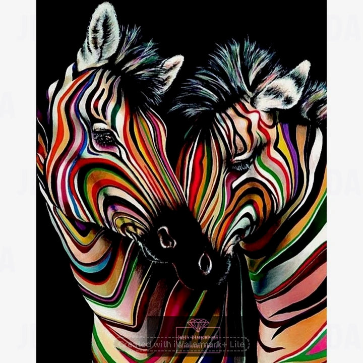 Zebra 30*40cm full round drill diamond painting