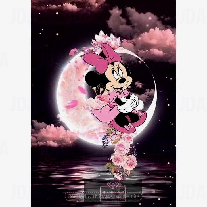 Disney Moon Minnie 30*40cm  full round drill diamond painting