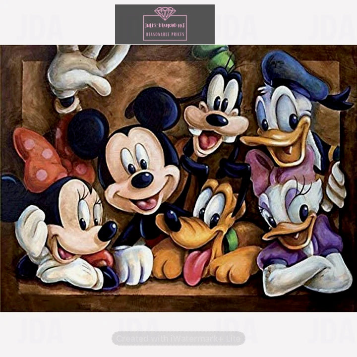 Cartoon Mouse 50*40cm full round drill diamond painting