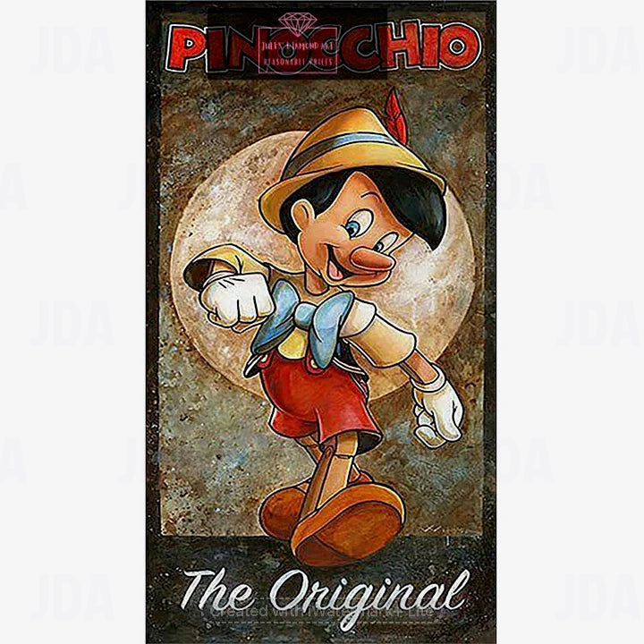 Pinocchio 30*55cm full round drill diamond painting