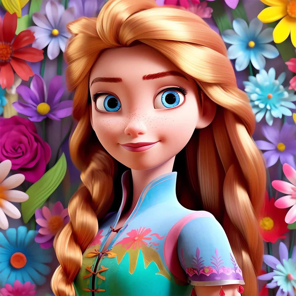 Princess Elsa 40*40cm full square drill diamond painting