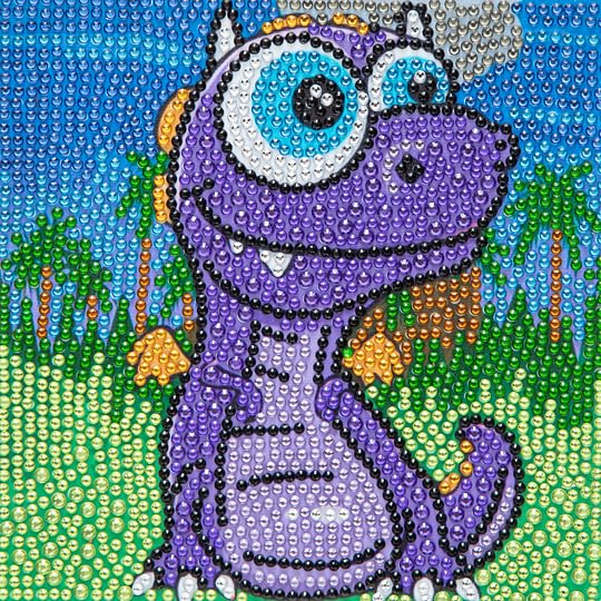 Dinosaur 15*15cm full special drill diamond painting