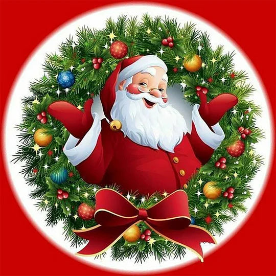 Santa Claus 30*30cm full round drill diamond painting